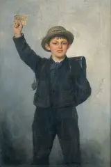 Ludwik Patek, Uczeń, po 1870, olej, płótno