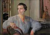 Jacek Malczewski, Portret Julii, córki artysty, 1922, olej, tektura