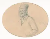 Aleksander Kotsis, Portret mężczyzny - Powstaniec, 1865, ołówek, papier