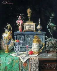 Ernst Klemm, Martwa natura, olej, płótno