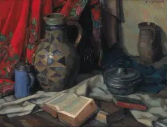 Wilhelm Morano, 36. Martwa natura z książkami, olej, płótno