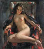 Wilhelm Hempfing, Akt, 1943, olej, płótno
