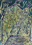 Andrzej Fogtt, Bez tytułu, 1986, gwasz, papier