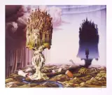 Jacek Yerka, Życie na ogryzku, 1994, serigrafia barwna, papier