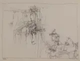 Jerzy Stajuda, Bez tytułu, 1973, tusz pióro, papier