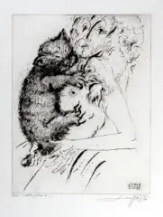 Leszek Rózga, Kotek, 1986, sucha igła