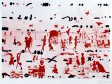 Plaża by Jan Tarasin, 1990, serigrafia barwna, papier, sold Feb 2004