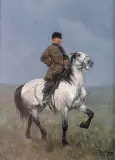 Jan Rosen, Jeździec na białym koniu, 1880 (?)