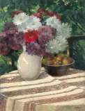 Heindrich Irmann, Kwiaty i owoce, ok. 1910, olej, płótno