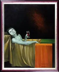 Mariusz Zdybał, Charlotte Corday, olej, płótno