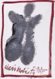 Franciszek Starowieyski, Cień kobiety, 1995, gwasz, papier