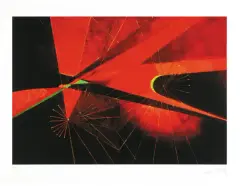 Naissance de l’Univers by Antoine Pevsner, 1933, serigrafia, papier, offered Nov 2003