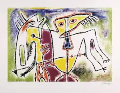 Composition by Gérard Vulliamy, 1933, litografia, papier, offered Nov 2003