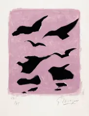 Georges Braque, Ptaki, serigrafia, papier
