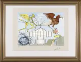 19. Samolot (L'aeroplane / Airplane) by Salvador Dalí, litografia, papier, offered Nov 2003
