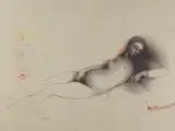 Bruno Bruni, Wenus z Urbino Tycjana (La Venere di Urbino), litografia barwna, papier
