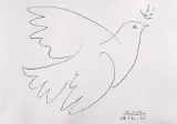 Pablo Picasso, Gołąbek pokoju, 1961, litografia, papier