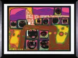 Lipari by Friedensreich Hundertwasser, 1968, litografia, papier, sold Nov 2003