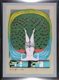 Rycina urodzinowa by Friedensreich Hundertwasser, 1972, litografia, papier, sold Nov 2003