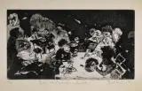 Paweł Lasik, Bistr – bar, 1977, akwaforta, akwatinta, papier