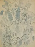 Władysław Strzemiński, Żniwiarki, 1950, ołówek, tusz, pióro, papier