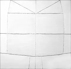 Jerzy Kałucki, Konstrukcja biała, 1962-63, olej, płótno, collage