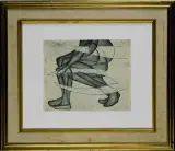 Maria Jarema, Z cyklu Akty, 1953, monotypia, papier