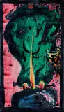 Tadeusz Brzozowski, Poborca, 1986, olej, deska