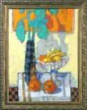 Adam Marczukiewicz, Martwa natura z fikusem, 2003, olej, płótno