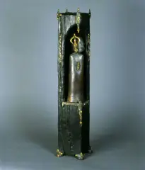 Jakub Łęcki, Polska Madonna, z cyklu Polskie Madonny, 2002, brąz, drewno (dąb),