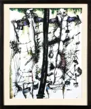 Tadeusz Brzozowski, Homo Ludens á la Poached Eggs Ninon, 1986, tusze barwne, pióro pędzel, papier