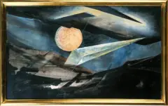 Andrzej Kreütz-Majewski, Kompozycja przestrzenna, tusz pędzel, gwasz, papier