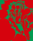 Jan Dobkowski, Wokół niewinnej, 1971/72, olej, płótno