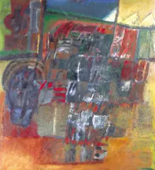 W kuźni by Barbara Szubinska, 1965, olej, płótno, offered Nov 2003