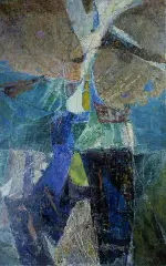 Zbigniew Jaskierski, Pejzaż, 1964, olej, płótno