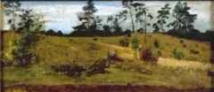 Polana by Stanisław Masłowski, ok. 1900, olej, sklejka, sold Oct 2003