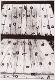 Znaki 1978 by Jan Tarasin, serigrafia, papier, sold Oct 2003