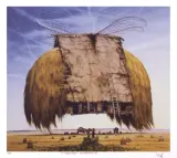 Jacek Yerka, Przesyłka ekspresowa, 1992, druk autorski, papier