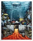 Jacek Yerka, Kuchnia oceaniczna, 1998, druk autorski, papier