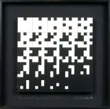 Chance in game for one by Ryszard Winiarski, 1984, akryl, ołówek, płyta pilśniowa, sold Oct 2003