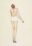 Na obcasach by Jerzy Nowosielski, 1959, akwarela, papier, sold Oct 2003