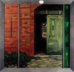 Jacek Rykała, Szepty, 1993, olej, płótno, collage