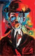 Jan Naliwajko, Portret, 1964, olej, płótno