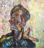 Autoportret by Andrzej Fogtt, 1997, olej, płótno, sold Oct 2003