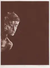 Jacek Walusiak, Judyta, 1983, mezzotinta, ruletka, papier