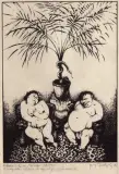 Jerzy Duda-Gracz, Adam i Ewa, 1970, litografia, papier