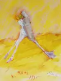 W słońcu być ! by Alicja Wahl, 1995, pastel, akwarela, ołówek, papier, sold Sep 2003