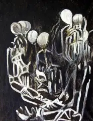Jadwiga Maziarska, INTERART, 1984, olej, płótno