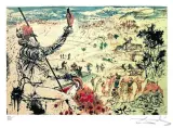 Don Kichot by Salvador Dalí, litografia, papier, sold Jun 2003