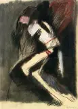 Stanisław Rodziński, Pieta, 1979, pastel, papier